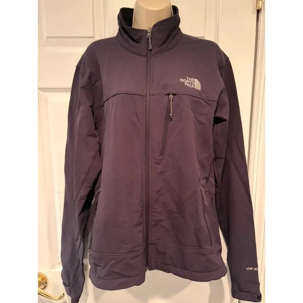 The North Face Apex Soft Shell Jacket Womens‎ M Black Full Zip Outdoor Hiking